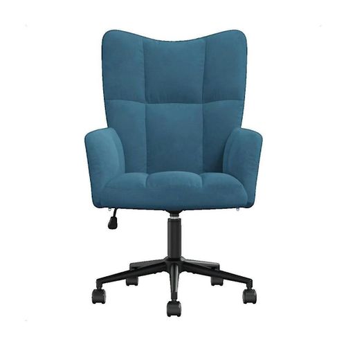 Chaises Fauteuil Bleu Velours - VidaXL - Modalova