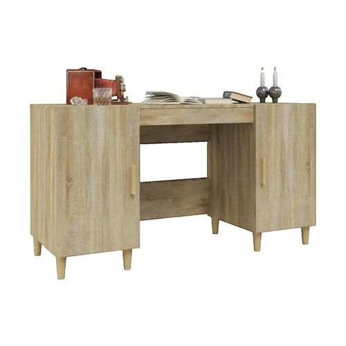Bureaux Commode Bois d'ingénierie Marron 140x50x75 cm - VidaXL - Modalova