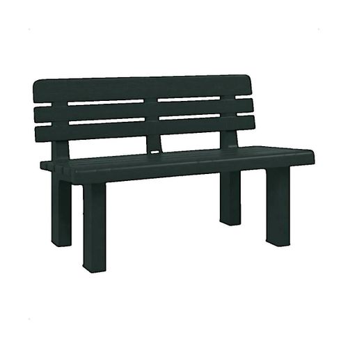 Salons de jardin Banc de jardin 110x52x71 cm polypropylène vert - VidaXL - Modalova