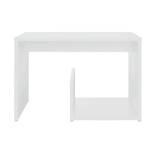 Bouts de canapé, guéridons Table d'appoint bois d'ingénierie blanc 59x36x38 cm - VidaXL - Modalova
