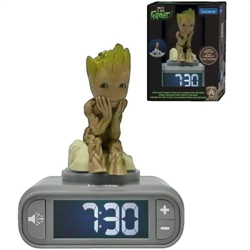 Horloges Réveil Groot avec veilleuse 3D - Lexibook - Modalova
