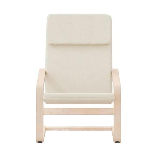 Fauteuils Fauteuil Chaise de relaxation Crème Tissu - VidaXL - Modalova