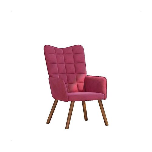 Fauteuils Fauteuil Chaise de relaxation Rouge bordeaux Velours - VidaXL - Modalova