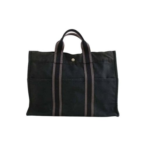 Cabas Cabas Herline en coton noir - Hermès Paris - Modalova