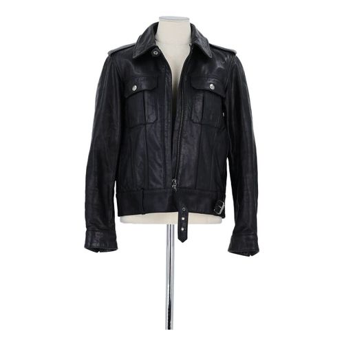 Veste Apc Veste en cuir noire - Apc - Modalova