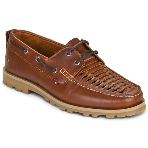 Chaussures bateau HILFIGER BRAIDED LTH BOAT SHOE - Tommy Hilfiger - Modalova
