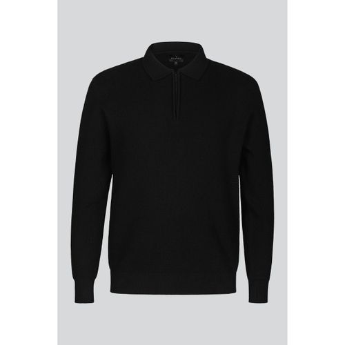 Pull Pull en tricot noir à zip quart - Enorsia - Modalova