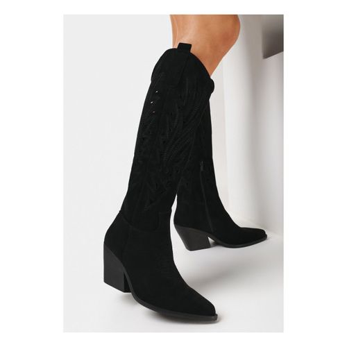 Bottes Bottes Cowboy Style Santiags ajourée, Noir - Vera Collection - Modalova