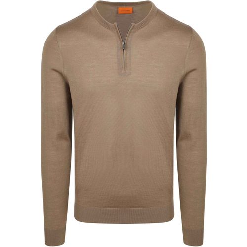 Pull Suitable Crew Zip Merino Taupe - Suitable - Modalova