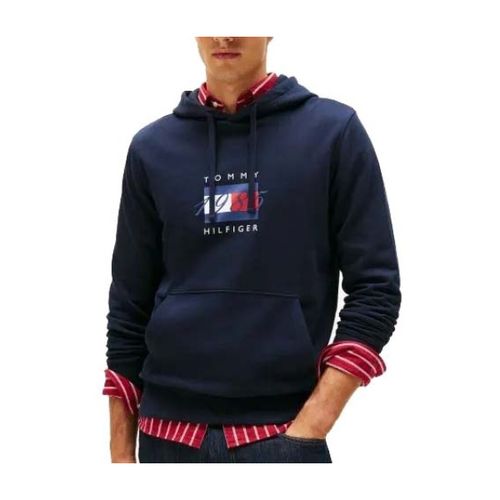 Sweatshirts à capuche Linear Flag Graphic Hood - Tommy Hilfiger - Modalova