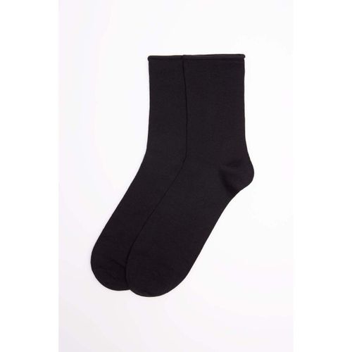 Chaussettes Chaussettes basiques sans revers fil d'Ecosse noir - Ysabel Mora - Modalova
