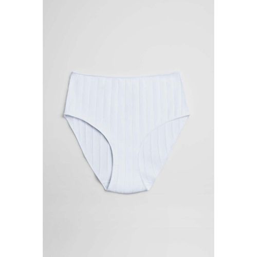 Slips Culotte haute côtelée blanche - Ysabel Mora - Modalova