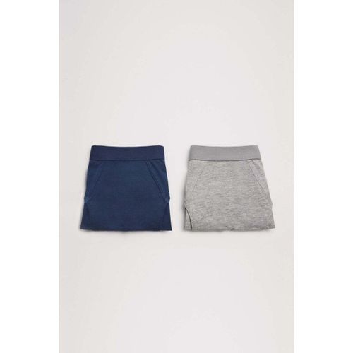 Caleçons Lot de 2 culottes junior en coton marine et gris - Ysabel Mora - Modalova
