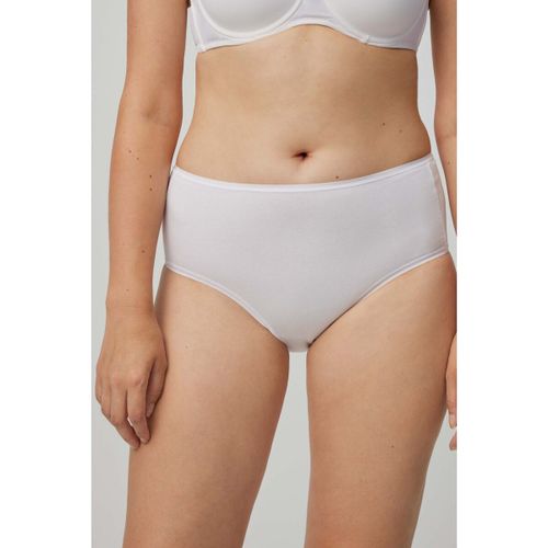 Slips Lot de 2 culottes montantes blanches basic - Ysabel Mora - Modalova