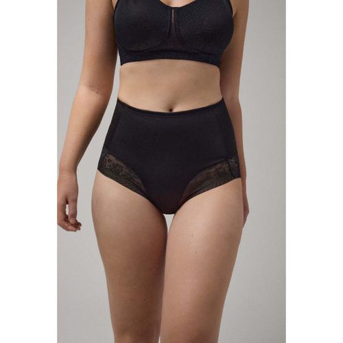 Slips Culotte haute contrôle avec détails en dentelle noire - Ysabel Mora - Modalova