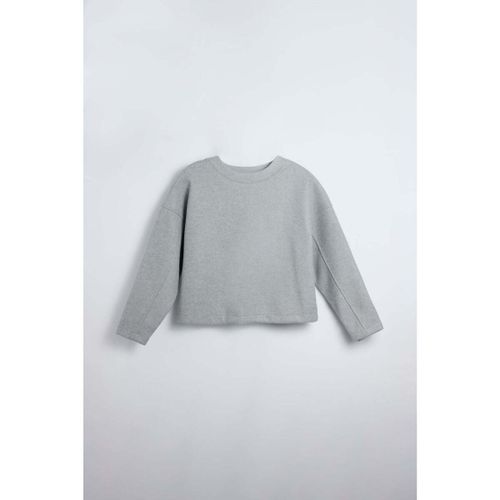 Sweatshirts Pull col rond gris structuré et chaud - Ysabel Mora - Modalova