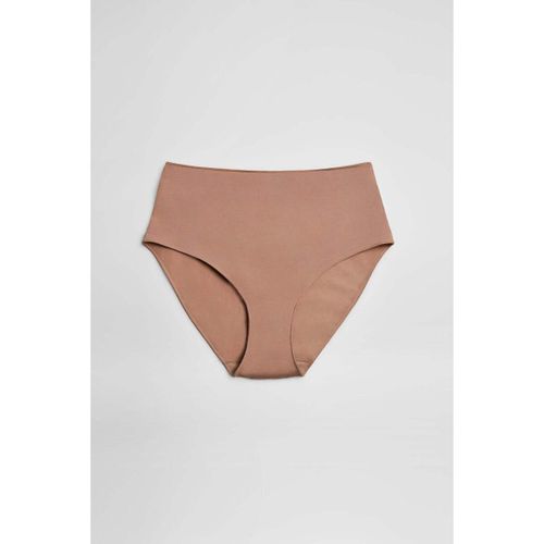 Slips Culotte haute en coton vison - Ysabel Mora - Modalova