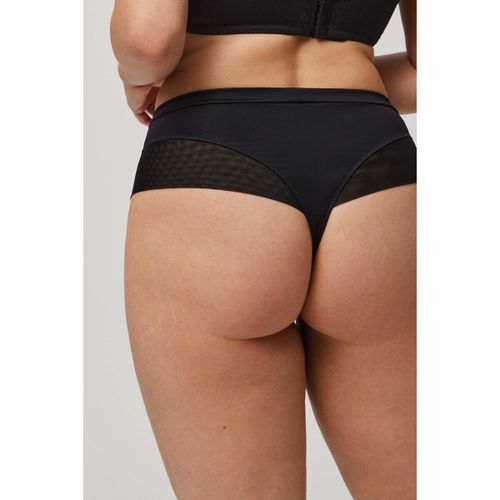 Strings String taille haute en microfibre noir - Ysabel Mora - Modalova