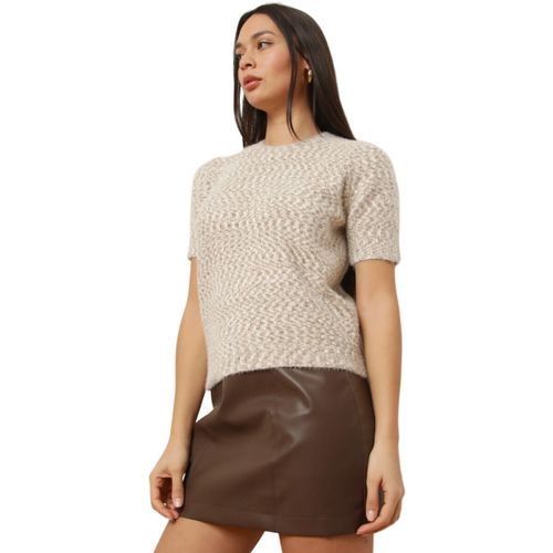 Pull Pulls - Taupe - La Modeuse - Modalova