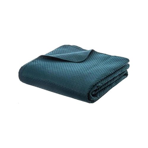 Plaids, jetés Couvre-lit Moderne Bleu canard - Atmosphera - Modalova