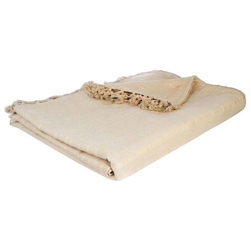 Plaids, jetés Jeté de lit texturé beige - Atmosphera - Modalova