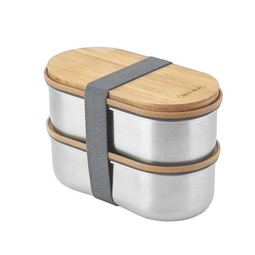 Lunchbox Lunchbox Bento 2 Compartiments Acier Inoxydable - Black & Blum - Modalova