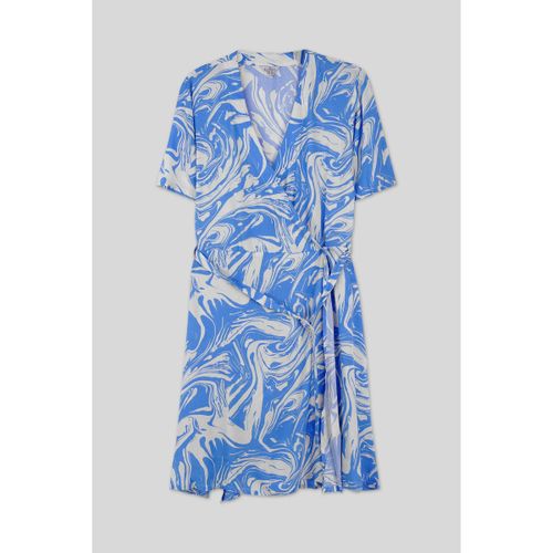 Robe courte Robe fluide imprimée en jersey - Enorsia - Modalova