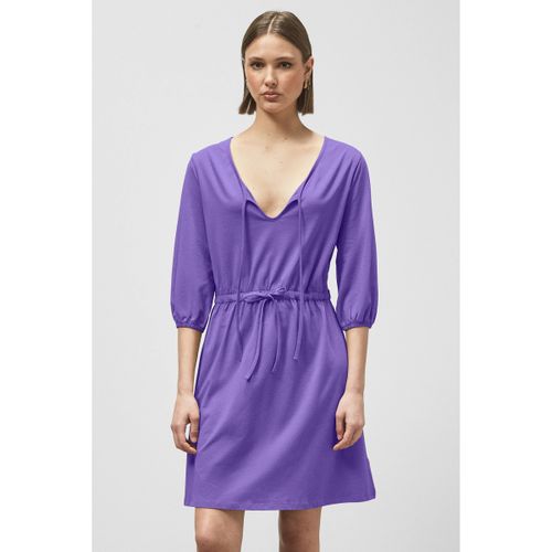 Robe courte Robe en jersey à cordon de serrage verte - Enorsia - Modalova
