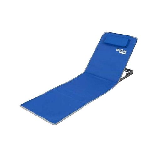 Transats Tapis de plage pliable bleu avec dossier inclinable - Aktive - Modalova