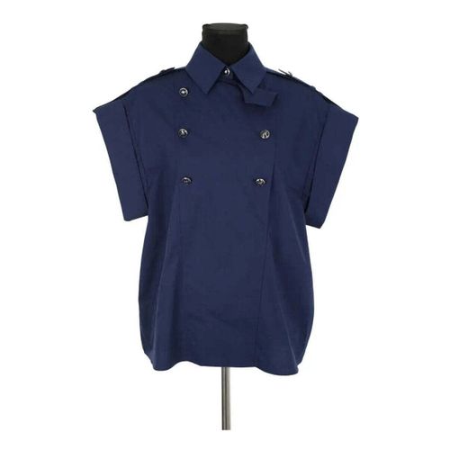 Chemise Top en coton bleu - Alberta Ferretti - Modalova