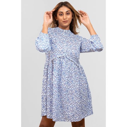 Robe courte Robe mini à volants multiples avec motif ditsy - Enorsia - Modalova