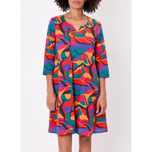 Robe courte Robe imprimée coton bio plissée SANCHI - La Fiancee Du Mekong - Modalova