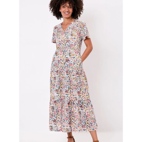 Robes midi Robe longue imprimée coton à volants REGUA - La Fiancee Du Mekong - Modalova