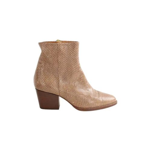 Bottines Boots en cuirs exotiques marron - Rivecour - Modalova