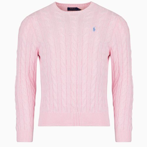 Pull PULL COL ROND EN MAILLE TORSADEE - Polo Ralph Lauren - Modalova