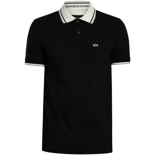 Polo Polo à col contrasté coupe ajustée - EAX - Modalova