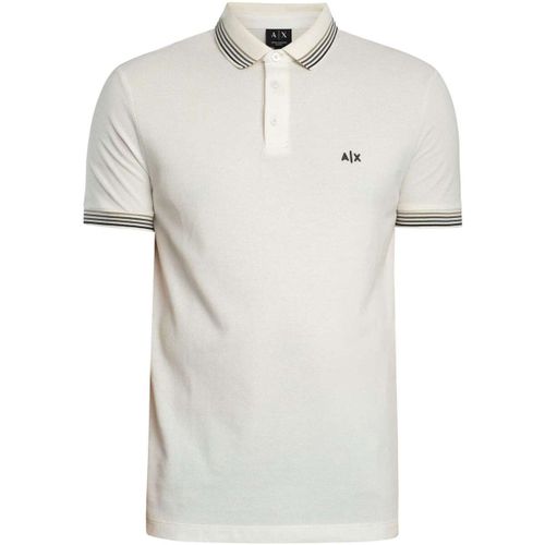 Polo Polo à col rayé coupe ajustée - EAX - Modalova