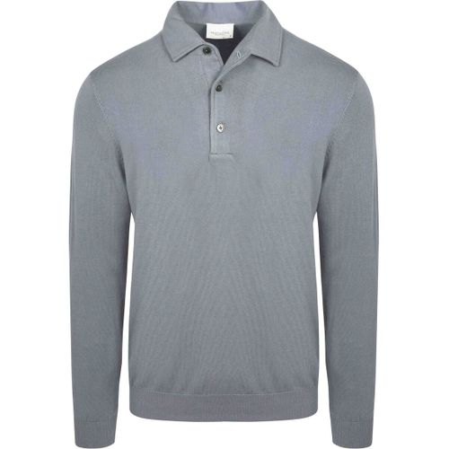 Polo Polo Manches Longues Luxury Basic Bleu - Profuomo - Modalova
