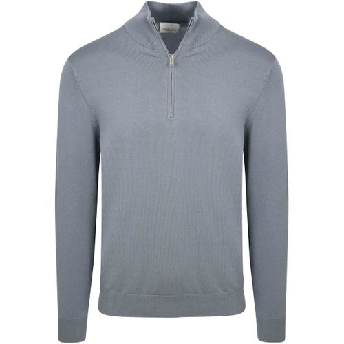 Pull Pull Demi-Zip Luxury Basic Bleu Clair - Profuomo - Modalova