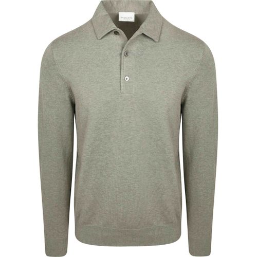 Polo Polo Manches Longues Luxury Basic Vert - Profuomo - Modalova