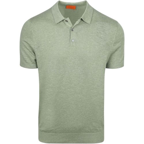 Polo Polo Maille Coton Lin Vert - Suitable - Modalova