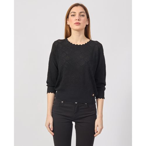Pull Pull à motif perforé - Yes Zee - Modalova
