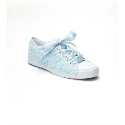 Baskets basses Azure Lace Bloom Bridal Sneaker - Forever & Always Shoes - Modalova