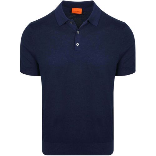 Polo Polo Maille Coton Lin Marine - Suitable - Modalova