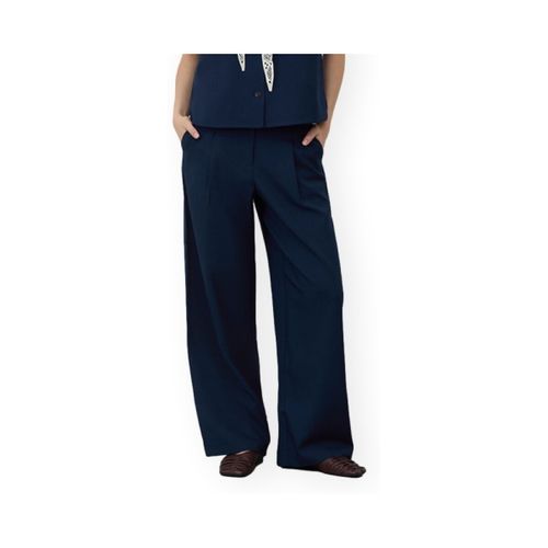 Pantalons large Rosa Trousers - Navy Blazer - Vila - Modalova