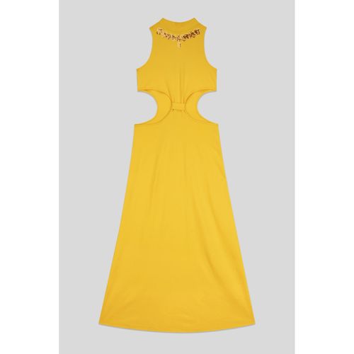 Robe Robe longue à taille découpée brodée de paillettes - Enorsia - Modalova