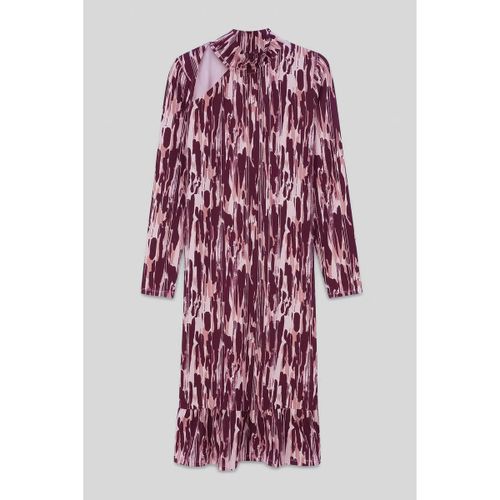 Robes midi Robe midi évasée imprimée avec découpes - Enorsia - Modalova