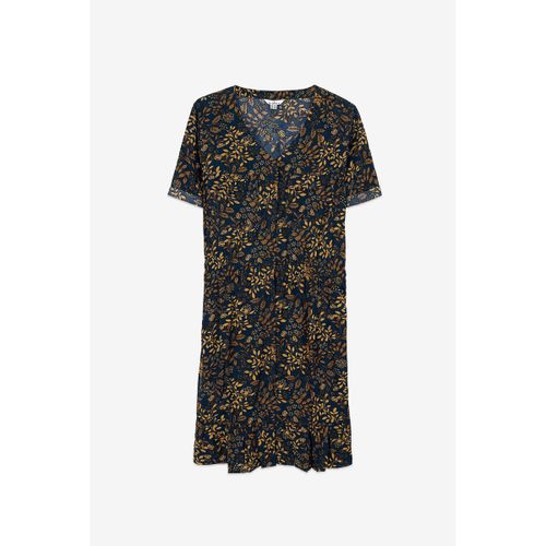 Robe courte Robe col en V boutonnée devant - Enorsia - Modalova
