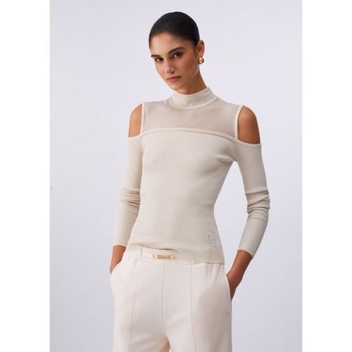 Pull Pull avec empiècements en mesh - Liu Jo - Modalova