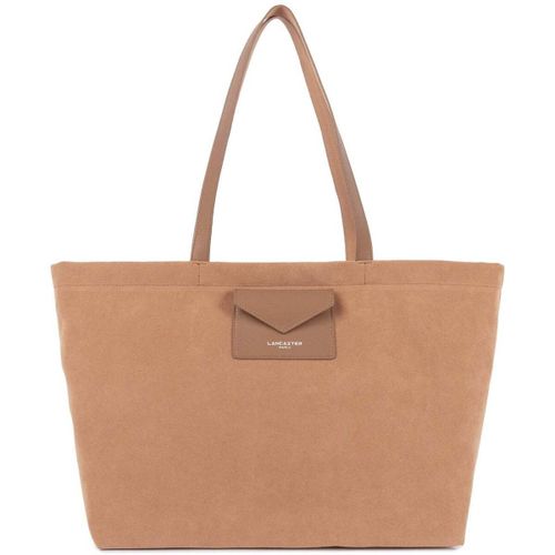 Cabas Sac cabas épaule Zippé L Suédine KBA Moka - LANCASTER - Modalova